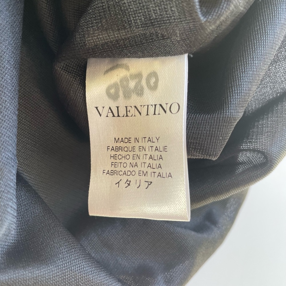 Vintage Valentino Roma Black Draped Dress with Velvet Belt Rare Retro Italian - Picture 11 of 12